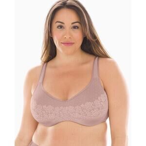 Soma Stunning Support‎ Unlined Minimizer Bra Size 40G Adobe Rose Nude Pink Mauve